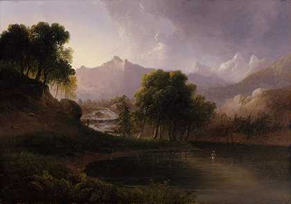 托马斯·道蒂的《溪山风景》