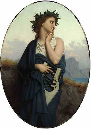 “缪斯女神（菲洛梅勒），作者：威廉·阿道夫·布格罗
