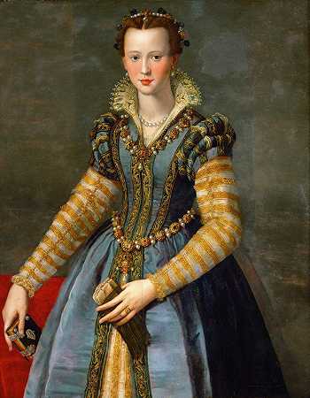 “玛丽亚·德·美第奇肖像（1540-1557），亚历山德罗·阿洛里