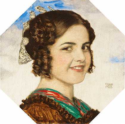 弗朗茨·冯·斯塔克的《女儿玛丽的肖像》
