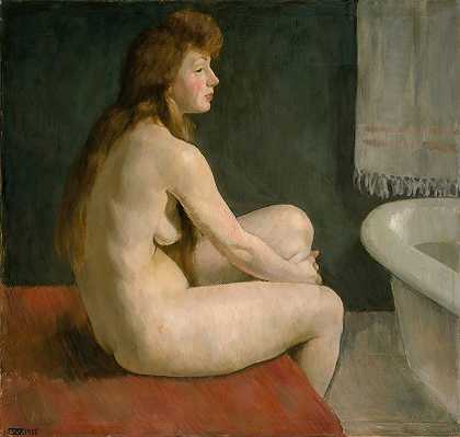 《女性裸体》作者：Erik Werenskiold