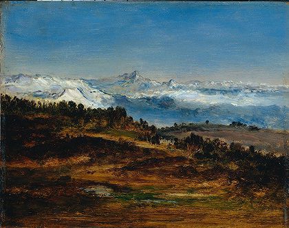 《比利牛斯山，比戈尔山脉的顶峰》作者：纳西塞·维吉尔·迪亚斯·德·拉佩尼亚
