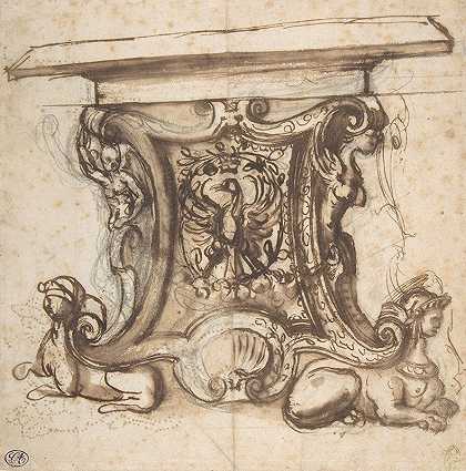 乔瓦尼·巴蒂斯塔·纳尔迪尼的《餐桌端墩设计》