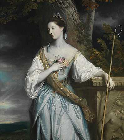“安妮·达什伍德（1743-1830），后来的加洛韦伯爵夫人，约书亚·雷诺兹爵士