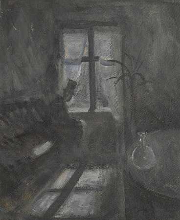“Natt I Saint Cloud（圣云之夜）”，作者：Edvard Munch