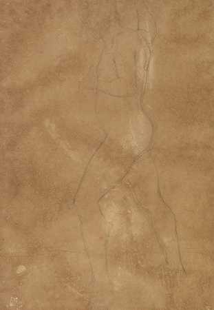 安塞尔姆·费尔巴赫的《男性裸体行走》