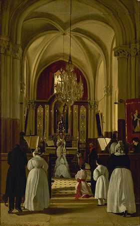 1836年9月8日，奥古斯特·德沙蒂隆在福克斯举行的利奥波丁第一次圣餐
