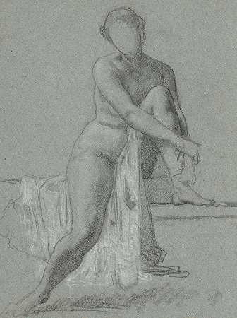 威廉·P·巴布科克的《坐着的裸体》