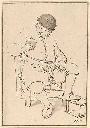 科内利斯·普卢斯·范·阿姆斯特尔的《坐着的农民》