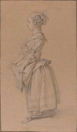让-弗朗索瓦·克莱蒙特的《一个穿着农民服装的女孩》