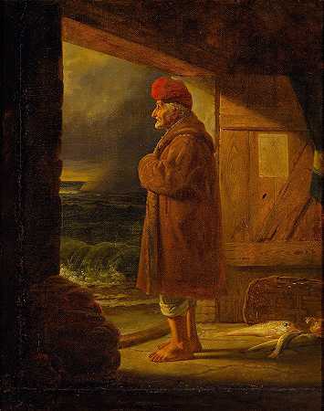 《那不勒斯渔民在他家门口》（Ernst Meyer）