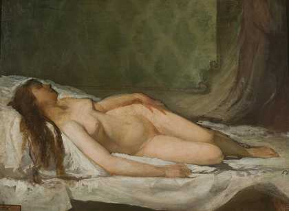 爱德华多·罗萨莱斯的《裸体女人睡着了》