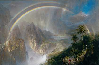 弗雷德里克·埃德温·丘奇的《热带雨季》 又名彩虹