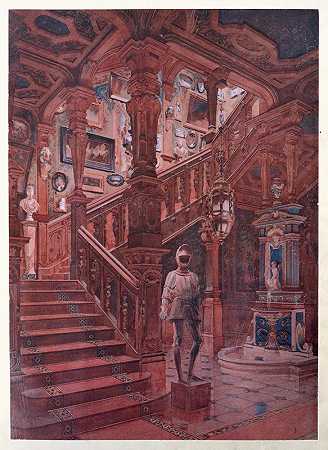 乔治·雷蒙雕刻的路易十三橡木楼梯