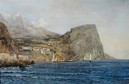 Emil Jakob Schindler的《达尔马提亚海岸风景》