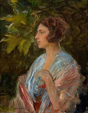 特奥多尔·阿克森托维奇的《女士肖像》