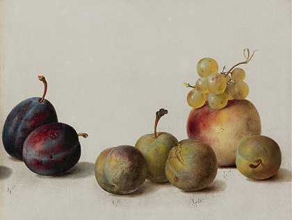 海伦·塞尔的《李子、桃子和葡萄》