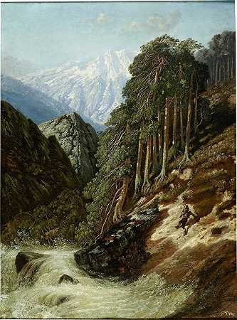 古斯塔夫·多雷的《阿尔卑斯山风景与贝克》