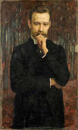 《画家赫尔曼·迈耶（我的朋友赫尔曼·梅耶）的肖像》，海因里希·阿尔特赫著