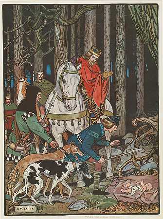 瓦伦丁被遗弃在森林中，被亨利·马修·布洛克的国王狩猎队发现