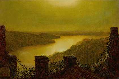 约翰·阿特金森·格里姆肖的《圆形湖》
