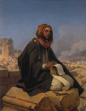 《耶路撒冷废墟上的耶利米》，贺拉斯·弗内特著