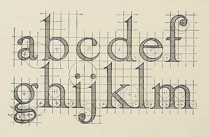“Frank Chouteau Brown的罗马小写字母构建方案