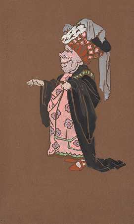 威廉·潘哈洛·亨德森的《丑女公爵夫人》（1915年为爱丽丝梦游仙境设计服装）