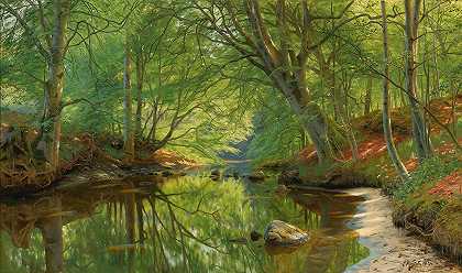 佩德·莫克·蒙森德的《森林溪流》