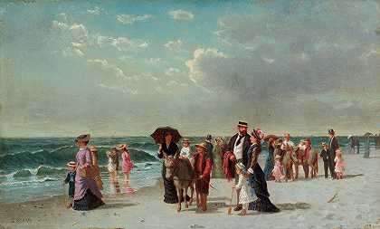 塞缪尔·S·卡尔的《驴骑在海滩上》