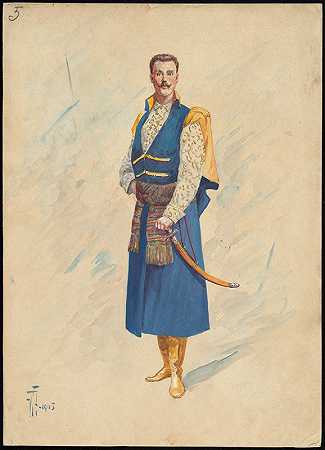 “W.Fasienski的意大利歌剧服装设计板5”