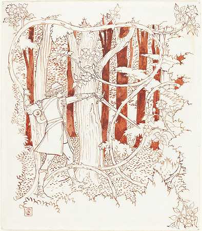 沃尔特·克莱恩的《森林中的白马王子》