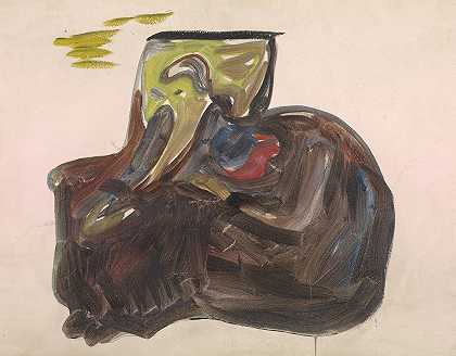 《亨利克·易卜生幽灵的布景设计》（Edvard Munch）
