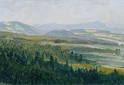费迪南德·恩格尔穆勒的《波希米亚低山》