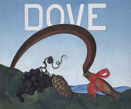 Charles Demuth的《海报肖像，鸽子》