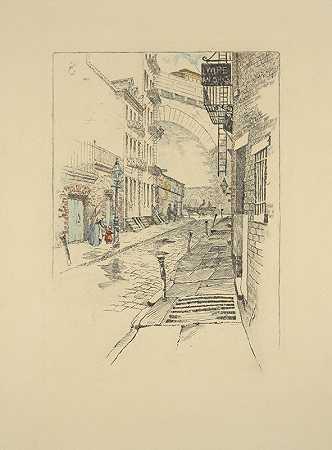 查尔斯·弗雷德里克·威廉·米埃拉茨的《玫瑰街》，1904年