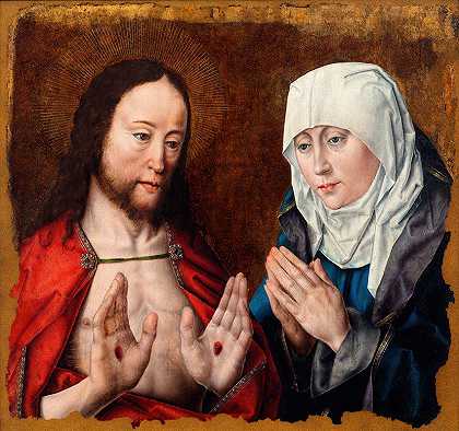 阿尔布雷希特·布茨（Albrecht Bouts）的《基督向母亲展示他手上的指甲伤口》