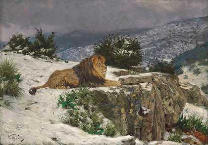 格扎·瓦斯塔格的《雪中的狮子》