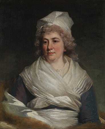 约翰·霍普纳的《理查德·巴赫夫人》（萨拉·富兰克林，1743-1808）