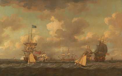 Dominic Serres的《英国船只在清风中停泊》