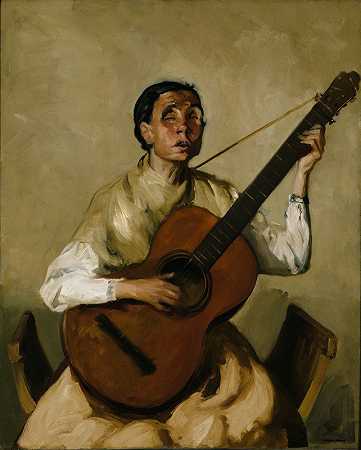 罗伯特·亨利的《西班牙盲人歌手》