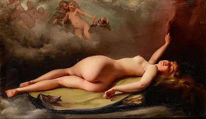 Luis Ricardo Falero的《裸体躺卧》