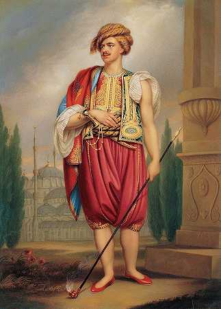 亨利·波恩的《土耳其服装托马斯·霍普肖像》