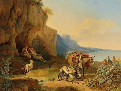 卡尔·威廉·冯·海德克（Carl Wilhelm von Heideck）的《希腊，在走向市场的路上》