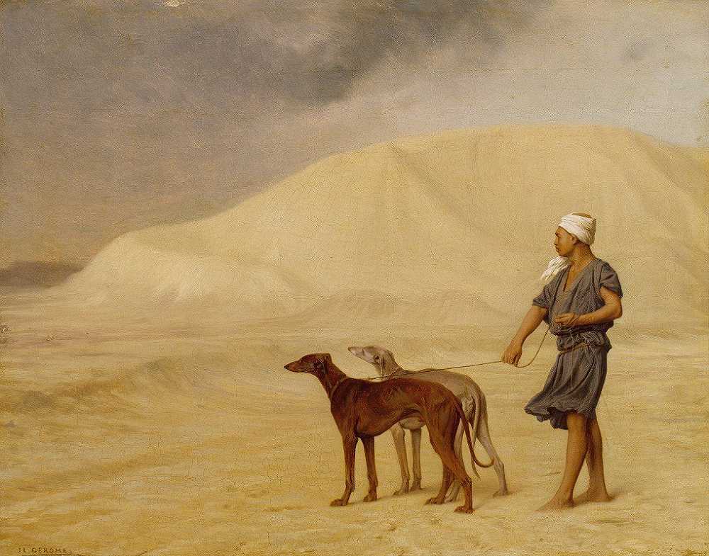 Jean-LéOn Gérôme的《沙漠上》