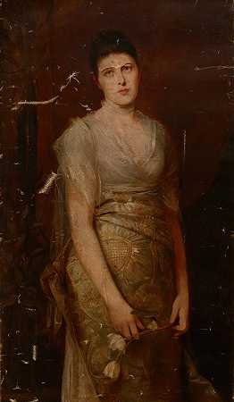 威廉·冯·考尔巴赫的《艾丽卡·沃姆斯肖像》