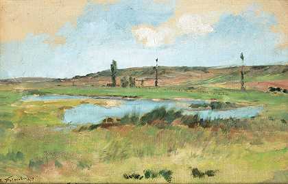 埃米尔·弗里安特的《池塘风景》