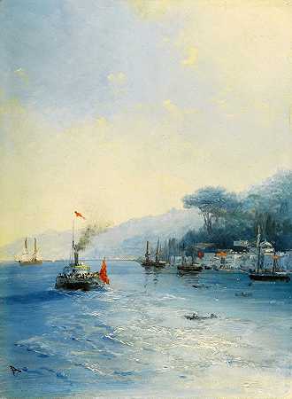 伊万·康斯坦丁诺维奇·艾瓦佐夫斯基《君士坦丁堡博斯普鲁斯海峡航运》