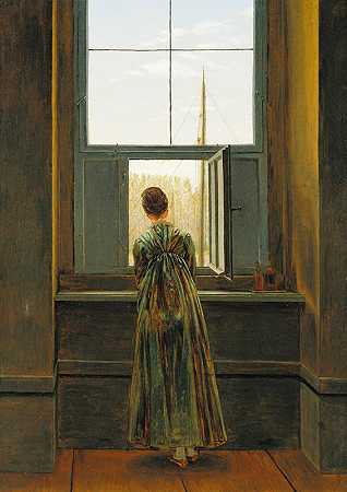 卡斯帕·大卫·弗里德里希的《窗外的女人》