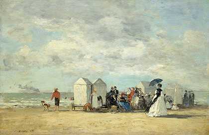 “海滩场景”（Eugène Boudin）